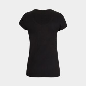 slim fit black t-shirt with abstract print back