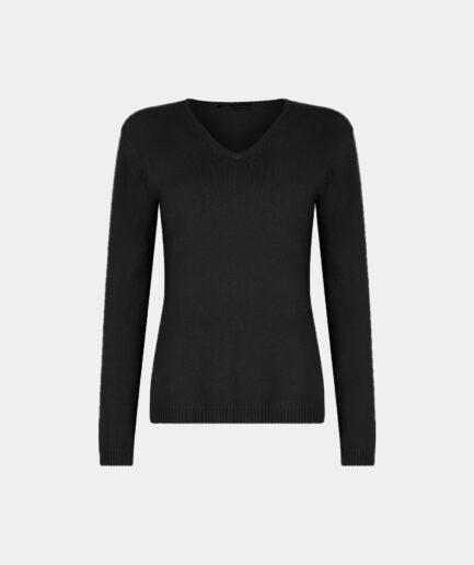 v-neck sweater black