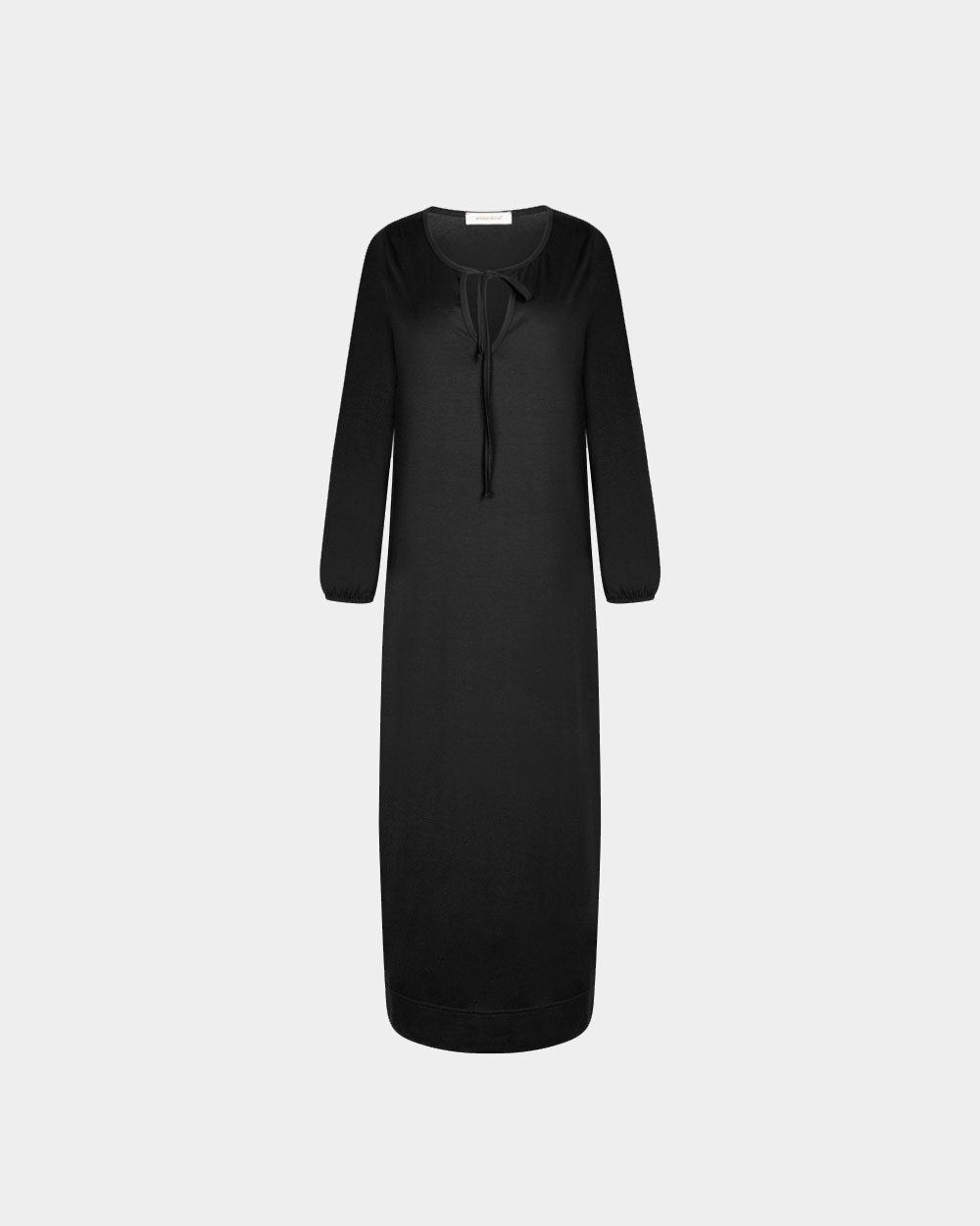 black long caftan dress