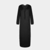 black long caftan dress