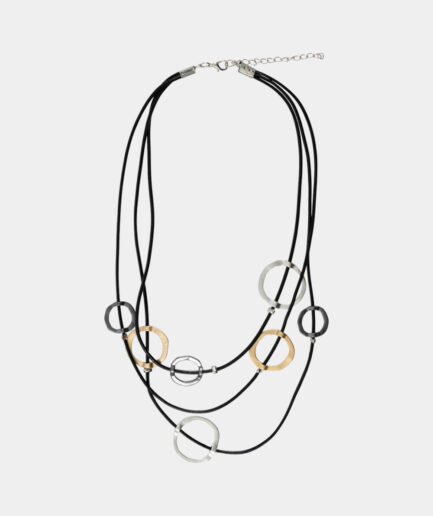 mix gold & silver metal necklace