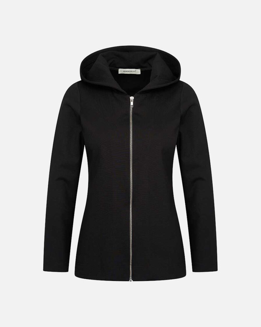 black hoodie jacket