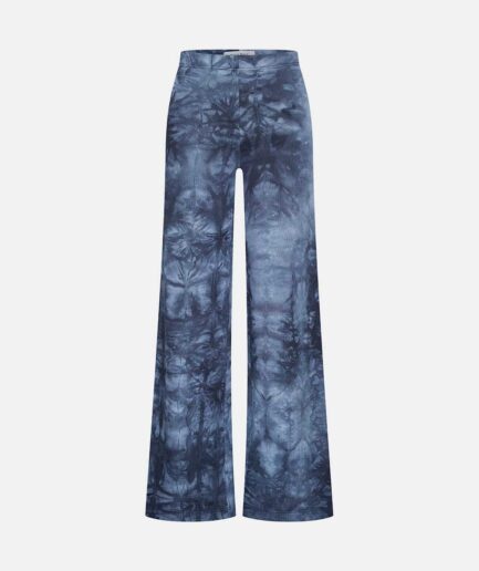 blue flared pants